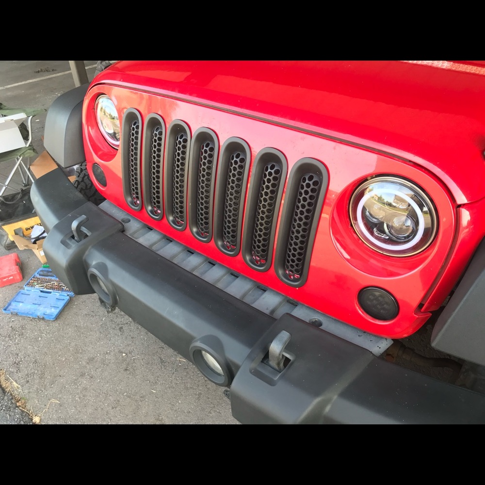 Stock Jeep grill